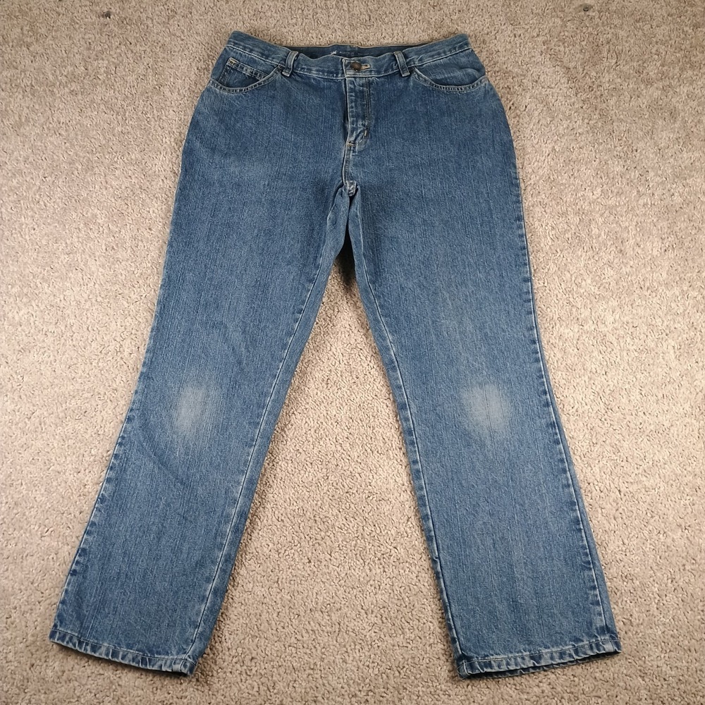 Lee Riders 1889 Womens Jeans Size 10 Short Bootcut Blue Denim Classic Ranch Mom